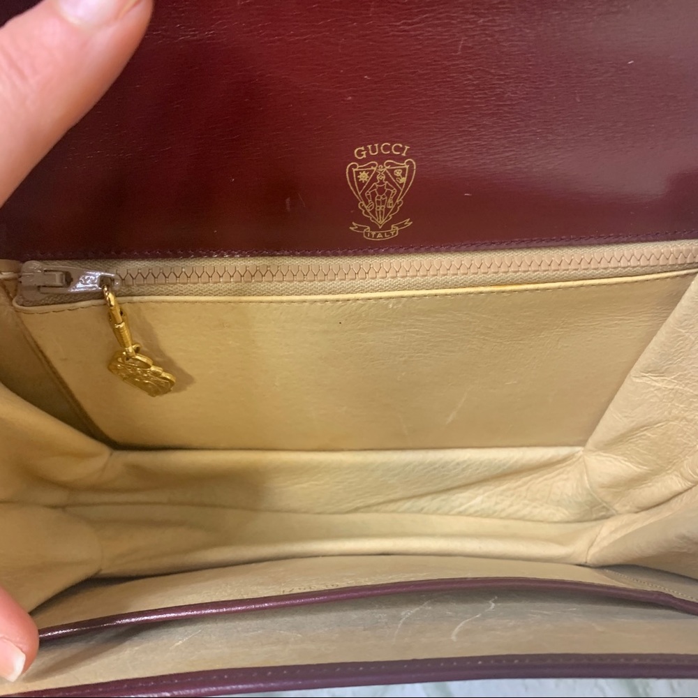 Gucci Vintage top handle leather flap bag - Picture 7 of 16